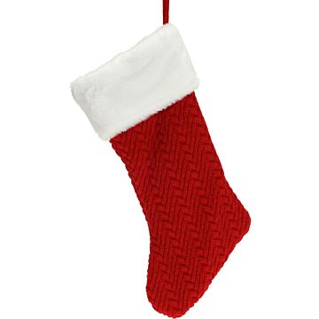 Weihnachtsstrumpf Luxus gestrickt 40 cm