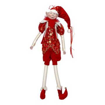 Elfe aus Stoff rot 91,4 cm