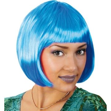 Perücke Lola Neon blau Perücke Lola Neon blau