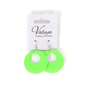 Ohrring rund Grün