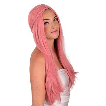 Eowyns rosa Perücke mit Zöpfen