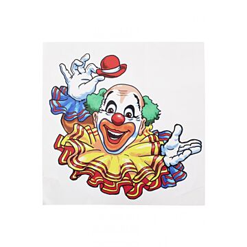 Adhesive clown 35x40 cm