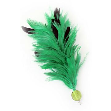 Federbusch grün biegbar mit Stift