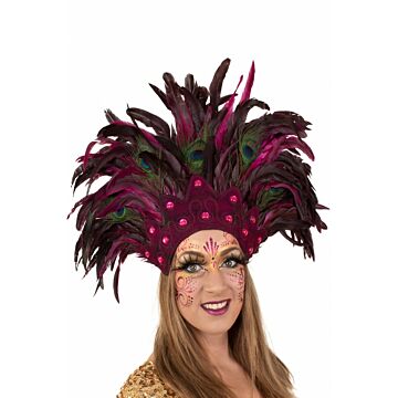 Kopfschmuck Sao Paulo Burgund