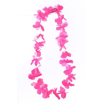 Hawaii Girlande rosa mit Licht