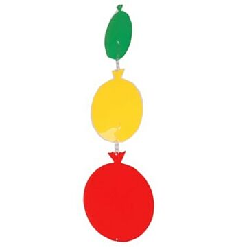 Mobile Ballons rot gelb grün