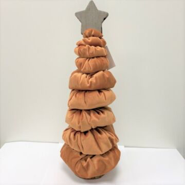 Baum mit stern velours 15xh40cm terra