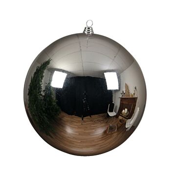 XL Weihnachtskugel silber Ø 25 cm