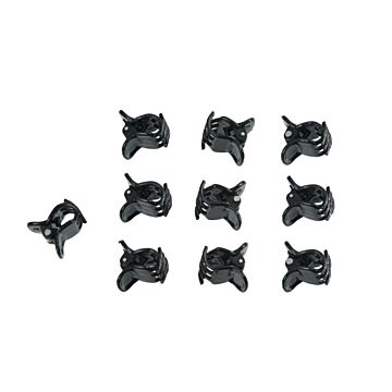 Orchidee clips schwarz Set 10 Stück