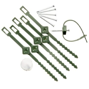 Kletterpflanzenführer mit Rattenschwanzverschluss Ø25-45mm set 6 stück