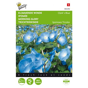 Buzzy® Ipomoea, Klimmende winde Clark’s Blue