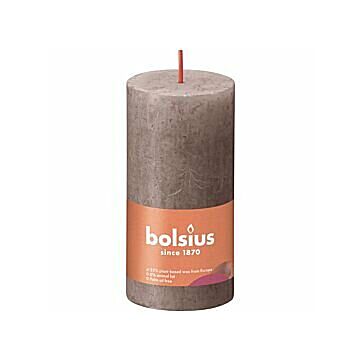 Stompkaars rustik shine Ø 5 cm taupe