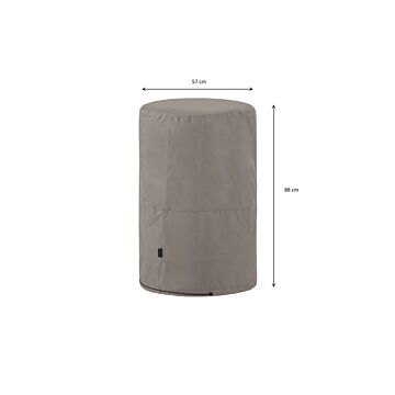 Grillabdeckung rund grau 57 x 88 cm - Madison