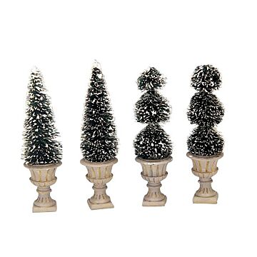 LEMAX CONE-SHAPED & SCULPTED TOPIARIES, SATZ VON 4