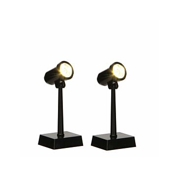Spot Light warm White 2 Pieces Battery Operated - L3Xw2Xh7cm