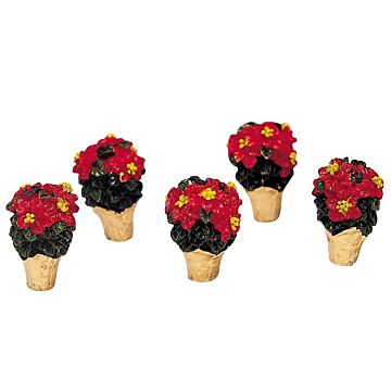 Lemax Poinsettias, Set mit 5