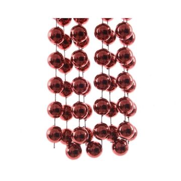 plastic bead garland XXL oxblood