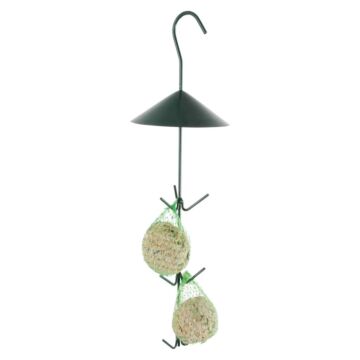 Vogel-Futterhaken mit Dach grün
