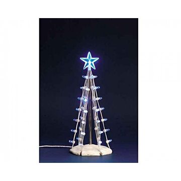 LEMAX LIGHTED SILHOUETTE TREE(BLUE), M,