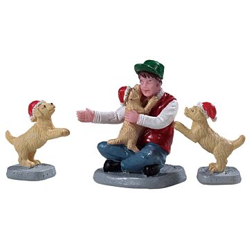 Lemax New Puppies, Set mit 3