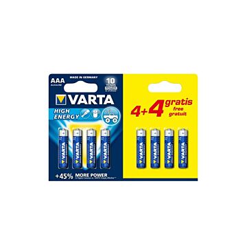 Varta Alkaline Batterie AAA 4+4