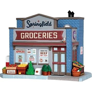 Lemax Springfield Groceries, B/O LED