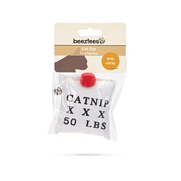 Beeztees Zakje canvas+catnip l10cm
