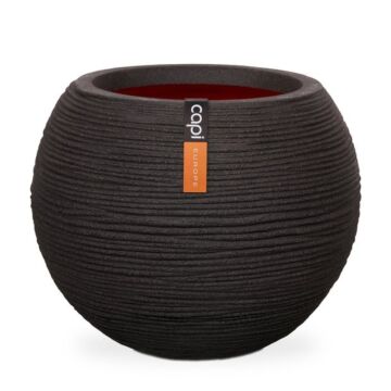 Topf kugel rib schwarz Ø 17 cm