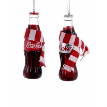 Coca-cola fles sjaal pvc ornament - Kurt Adler Coca-cola fles sjaal pvc ornament - Kurt Adler