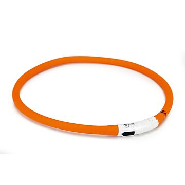 Leuchtkragen + USB orange 70 cm - BEEZTEES