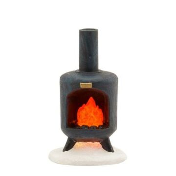 Kamin schwarz battery operated 7 cm - Luville
