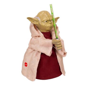 Yoda mit LED-Säbel Baumkrone 30,5 cm Yoda mit LED-Säbel Baumkrone 30,5 cm