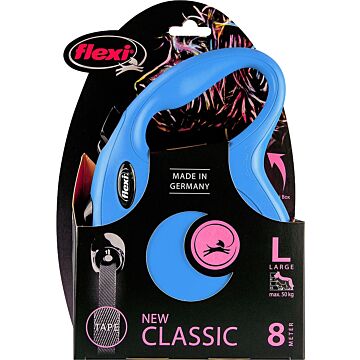 Flexi New Classic Rollleine Tape Blau – Größe L