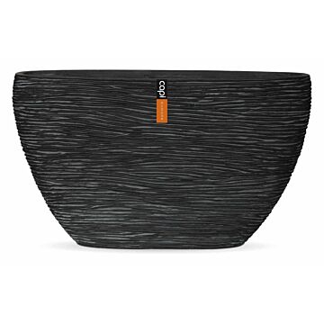 Pflanzgefäß über Rippe l59b14h35cm schwarz