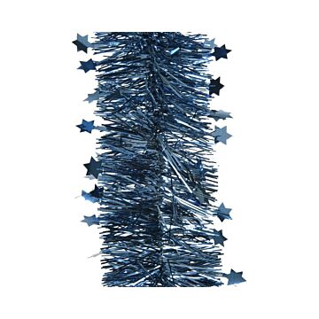 Girlande lametta glänzend star Mitternachtsblau 270 cm - Decoris