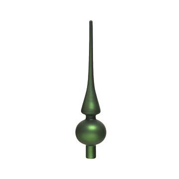 Piek Glas matt dennengrün 26 cm - Decoris