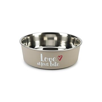 Futternapf Hund First Bite Edelstahl grau Ø 23 cm – Beeztees