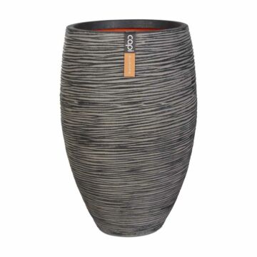 Vase elegant deluxe rib anthrazit Ø 56 cm