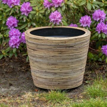 Drypot Rattan Streifen Ø 53 × H 49 cm