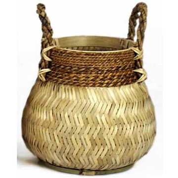 Mand bamboo naturel d37h32cm Mand bamboo naturel d37h32cm
