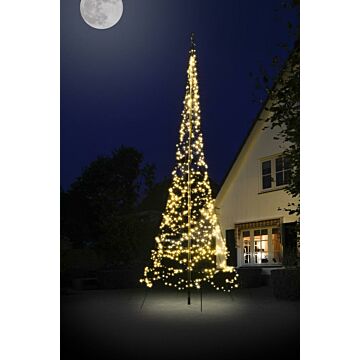 Fairybell vlaggenmast kerstboom 900 LED warmwit 6 m