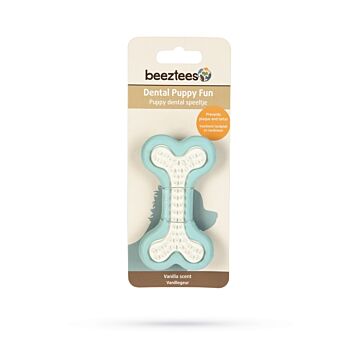 Puppy-Zahnpflege-Knochen Gummi grün 8 cm – Beeztees
