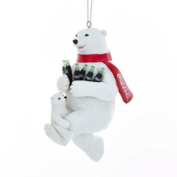 Coca-Cola ijsbeer ornament plastic 10 cm - Kurt Adler Coca-Cola ijsbeer ornament plastic 10 cm - Kurt Adler