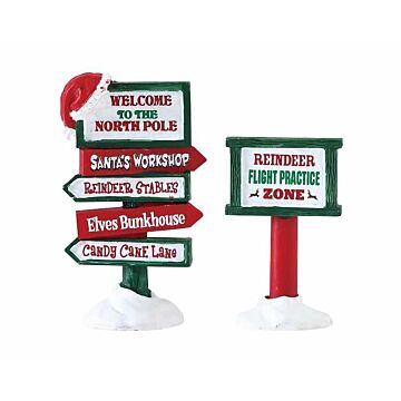 LEMAX NORTH POLE SIGNS, SATZ VON 2