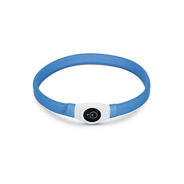 Leuchtkragen + USB blau - verstellbar - BEEZTEES