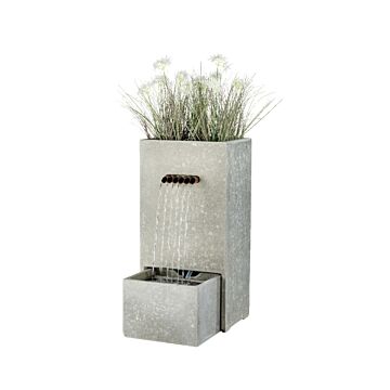 Gartenbrunnen planter quadratisch medium