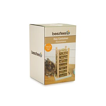 Beeztees Hooicontainer denga hout mint 35cm