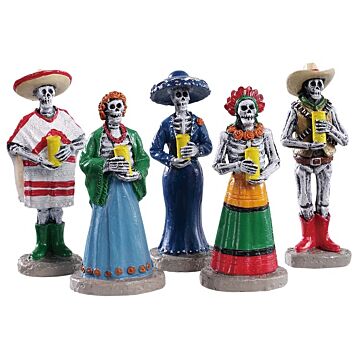 Lemax Dia De Los Muertos Vigil, Satz von 5