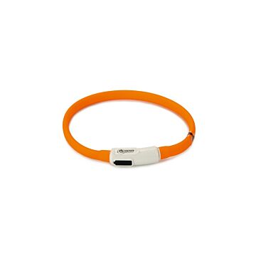 Leuchtkragen + USB orange 35 cm - BEEZTEES