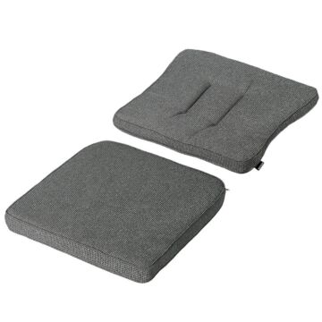 Wicker dining Kissen set grau